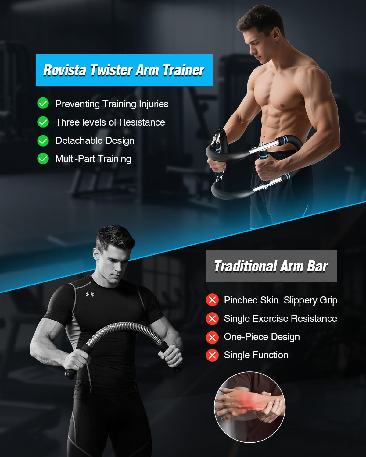 Twister Arm Trainer – 40–100Lb Adjustable Resistance Chest Workout Equipment – Portable Chest Clip Trainer and Arm Exerciser for Visible Gains and Sculpted Muscle